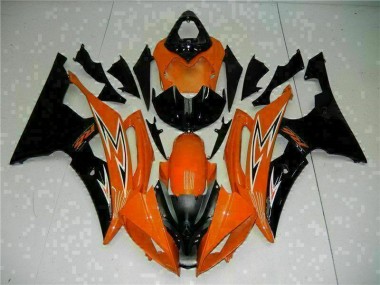Cheapest 2008-2016 Orange Black Yamaha YZF R6 Motorcycle Fairings Kit UK