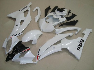 Cheapest 2008-2016 Pearl White Yamaha YZF R6 Motorbike Fairing Kits UK