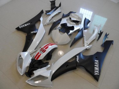 Cheapest 2008-2016 Pearl White and Black 58 Sic Yamaha YZF R6 Bike Fairing UK