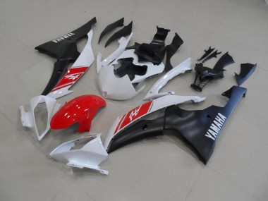 Cheapest 2008-2016 White and Matte Black Yamaha YZF R6 Moto Fairings UK