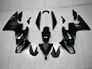 Cheapest 2009-2011 Glossy Black Kawasaki EX650 Bike Fairings UK