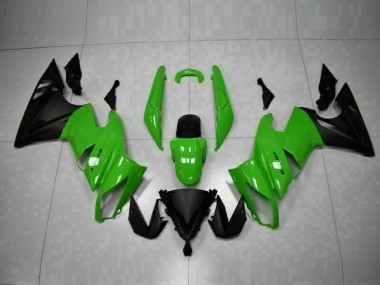 Cheapest 2009-2011 Green Black Kawasaki EX650 Motor Bike Fairings UK