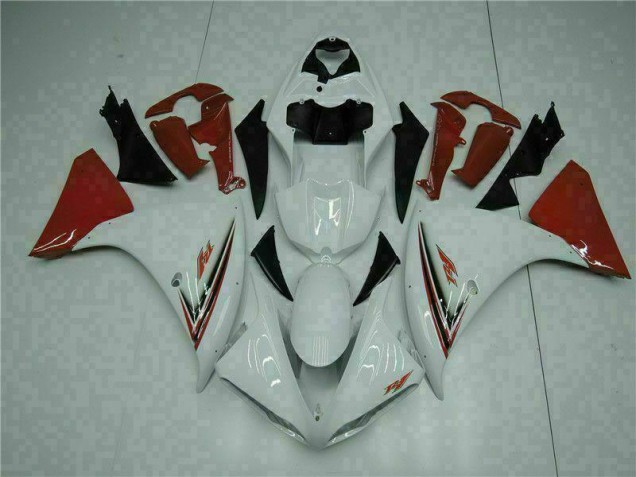 Cheapest 2009-2011 White Red Yamaha YZF R1 Bike Fairing Kit UK Cheapest 2009-2011 White Red Yamaha YZF R1 Bike Fairing Kit UK