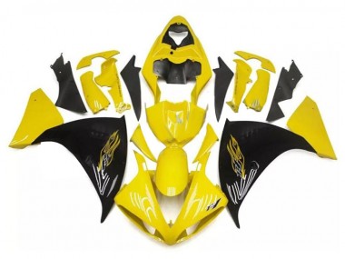 Cheapest 2009-2011 Yellow Black Yamaha YZF R1 Bike Fairings UK