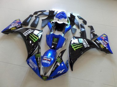 Cheapest 2009-2011 Blue Black Monster Yamaha YZF R1 Motorbike Fairing UK