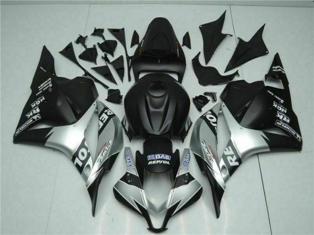 Cheapest 2009-2012 Black Silver Repsol Honda CBR600RR Motorcycle Fairings Kits UK
