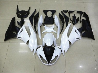 Cheapest 2009-2012 White Kawasaki ZX6R Motorcyle Fairings UK