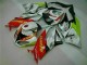 Cheapest 2009-2012 White Red H. Energy Kawasaki ZX6R Motorcycle Fairings Kit UK