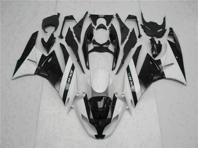 Cheapest 2009-2012 Black White Kawasaki ZX6R Motorcycle Fairings UK Cheapest 2009-2012 Black White Kawasaki ZX6R Motorcycle Fairings UK