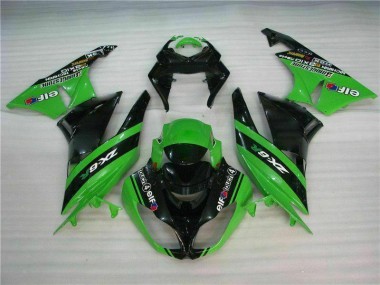 Cheapest 2009-2012 Black Green Kawasaki ZX6R Motorcycle Fairing UK