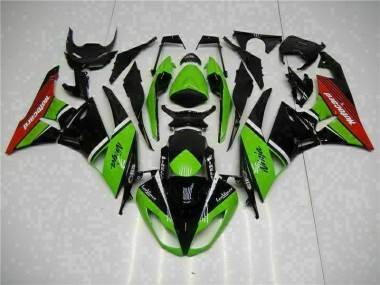 Cheapest 2009-2012 Green Black Red Kawasaki ZX6R Bike Fairing UK