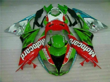 Cheapest 2009-2012 Red Green Motocard Kawasaki ZX6R Replacement Motorcycle Fairings UK