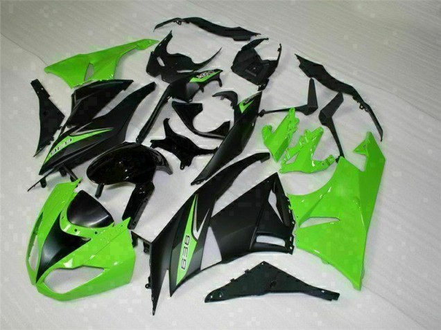 Cheapest 2009-2012 Black Green 636 Kawasaki ZX6R Motorcycle Bodywork UK