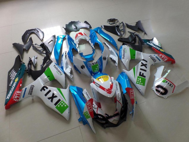 Cheapest 2009-2016 Light Blue Fixi Suzuki GSXR 1000 K9 Motorcycle Fairing Kits UK Cheapest 2009-2016 Light Blue Fixi Suzuki GSXR 1000 K9 Motorcycle Fairing Kits UK