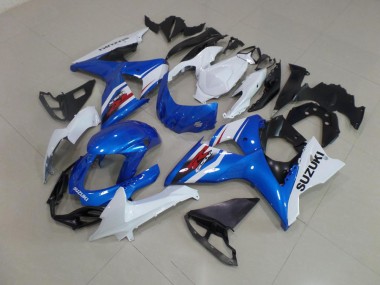 Cheapest 2009-2016 Blue White Suzuki GSXR 1000 K9 Motorcyle Fairings UK