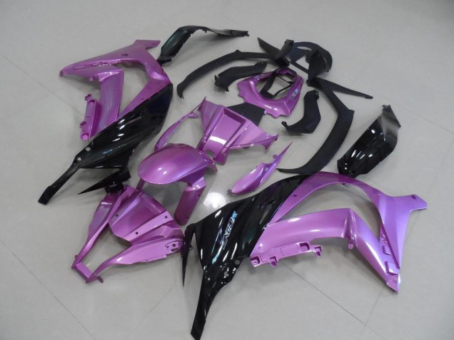 Cheapest 2011-2015 Pink and Black Kawasaki ZX10R Motorcycle Fairings Kit UK