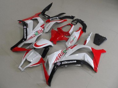Cheapest 2011-2015 Red and White Rapid Kawasaki ZX10R Motorcylce Fairings UK