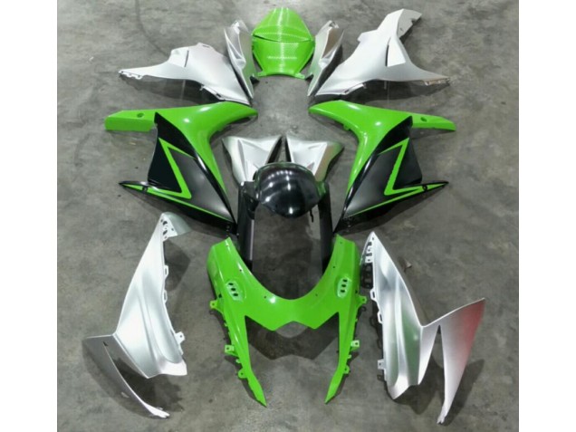 Cheapest 2011-2021 Green Silver Suzuki GSXR 600/750 Bike Fairing Kit UK Cheapest 2011-2021 Green Silver Suzuki GSXR 600/750 Bike Fairing Kit UK