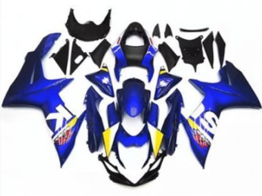 Cheapest 2011-2021 Blue White Suzuki GSXR 600/750 Moto Fairings UK