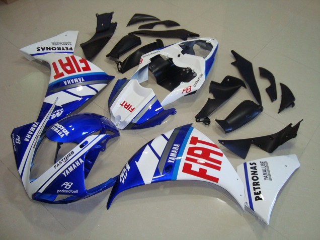 Cheapest 2012-2014 Blue White Fiat Yamaha YZF R1 Bike Fairings UK Cheapest 2012-2014 Blue White Fiat Yamaha YZF R1 Bike Fairings UK