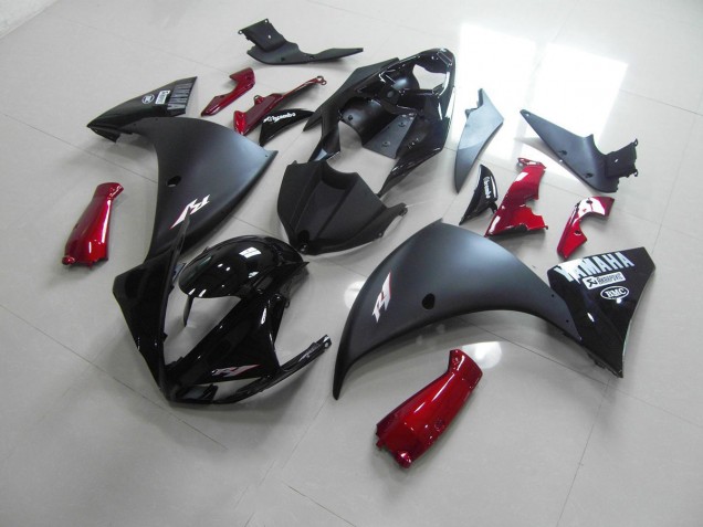 Cheapest 2012-2014 Matte Black Red Yamaha YZF R1 Bike Fairing Kit UK Cheapest 2012-2014 Matte Black Red Yamaha YZF R1 Bike Fairing Kit UK