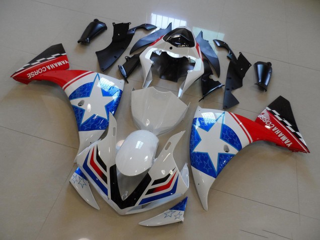 Cheapest 2012-2014 White Black Ducati Star Yamaha YZF R1 Motorcyle Fairings UK Cheapest 2012-2014 White Black Ducati Star Yamaha YZF R1 Motorcyle Fairings UK