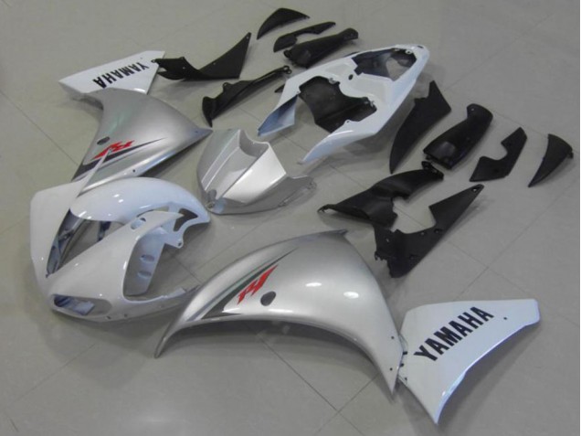 Cheapest 2012-2014 White Silver Yamaha YZF R1 Motorcycle Fairings UK Cheapest 2012-2014 White Silver Yamaha YZF R1 Motorcycle Fairings UK