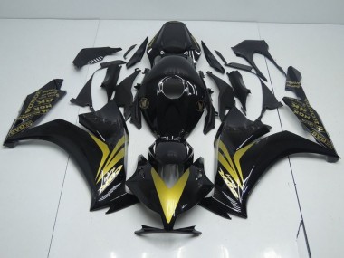 Cheapest 2012-2016 Glossy Black and Gold Honda CBR1000RR Replacement Fairings UK