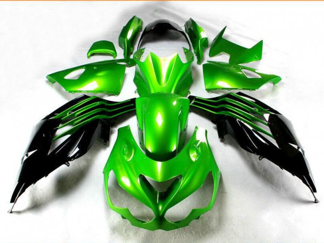 Cheapest 2012-2021 Black Green Kawasaki ZX14R ZZR1400 Motorcycle Replacement Fairings UK Cheapest 2012-2021 Black Green Kawasaki ZX14R ZZR1400 Motorcycle Replacement Fairings UK