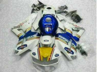 Cheapest 2013-2021 White Blue Honda CBR600RR Motorbike Fairings UK