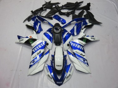 Cheapest 2015-2022 White Monster Yamaha YZF R3 Replacement Fairings UK