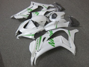 Cheapest 2016-2019 White Green Kawasaki ZX10R Motorcycle Fairing UK