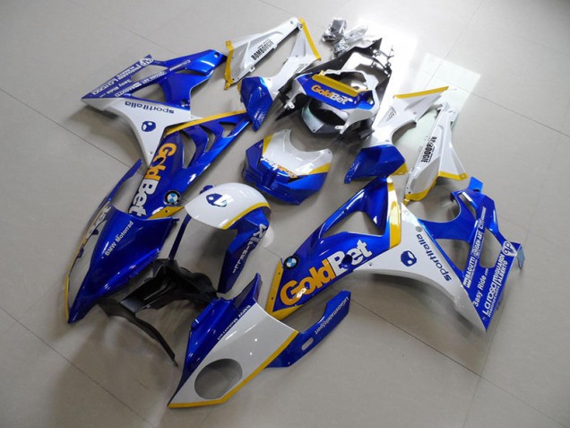Cheapest 2009-2014 Blue White GoldBet BMW S1000RR Motorcycle Fairings Kit UK Cheapest 2009-2014 Blue White GoldBet BMW S1000RR Motorcycle Fairings Kit UK