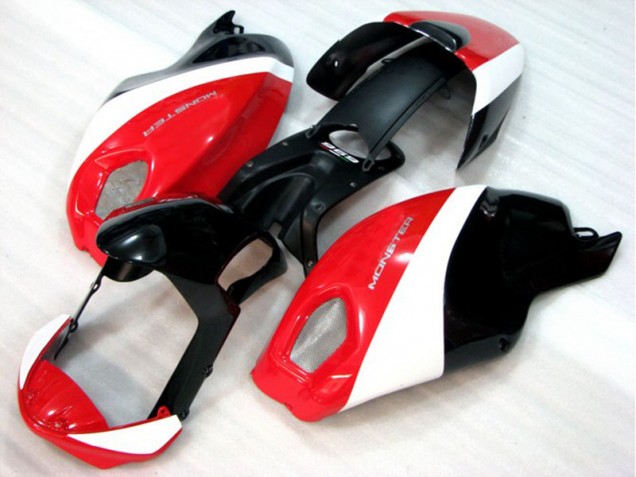 Cheapest 2008-2012 Black Red White Monster Ducati Monster 696 Motorcyle Fairings UK Cheapest 2008-2012 Black Red White Monster Ducati Monster 696 Motorcyle Fairings UK