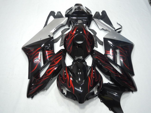 Cheapest 2004-2005 Black Red Flame Honda CBR1000RR Motorbike Fairing UK Cheapest 2004-2005 Black Red Flame Honda CBR1000RR Motorbike Fairing UK