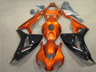 Cheapest 2006-2007 Black Orange Fireblade Honda CBR1000RR Motorbike Fairing UK