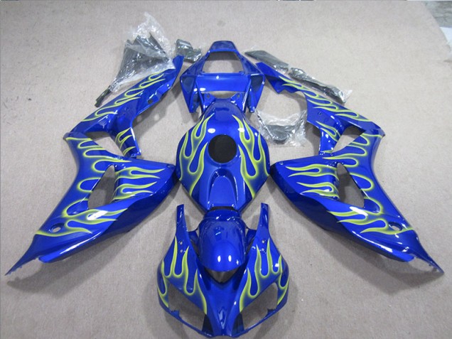 Cheapest 2006-2007 Blue Green Flame Honda CBR1000RR Motorcycle Fairings UK Cheapest 2006-2007 Blue Green Flame Honda CBR1000RR Motorcycle Fairings UK