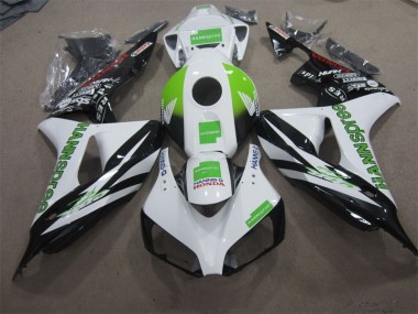 Cheapest 2006-2007 White Green Hannspree Honda CBR1000RR Motorcycle Fairing UK