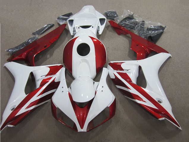 Cheapest 2006-2007 Red White Honda CBR1000RR Motor Bike Fairings UK Cheapest 2006-2007 Red White Honda CBR1000RR Motor Bike Fairings UK
