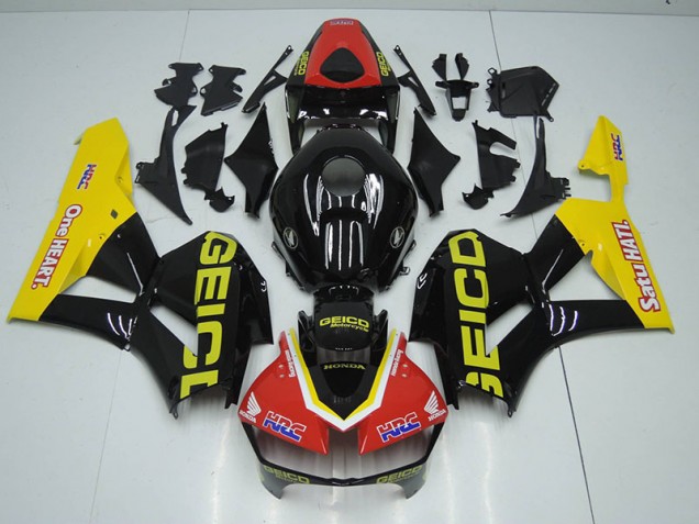 Cheapest 2012-2016 Black Red HRC Honda CBR1000RR Motor Bike Fairings UK