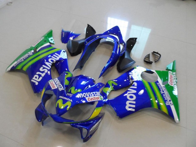 Cheapest 2004-2007 Blue Movistar Castrol Honda CBR600 F4i Bike Fairings UK Cheapest 2004-2007 Blue Movistar Castrol Honda CBR600 F4i Bike Fairings UK