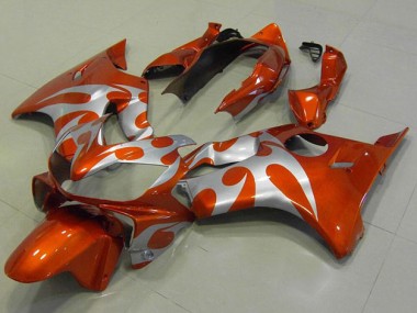 Cheapest 2004-2007 Orange Silver Honda CBR600 F4i Motor Bike Fairings UK