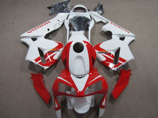 Cheapest 2003-2004 White Red Honda CBR600RR Motorcycle Fairing Kits UK