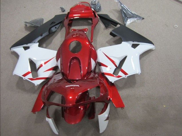 Cheapest 2003-2004 Red White Honda CBR600RR Motorcycle Fairing Kit UK