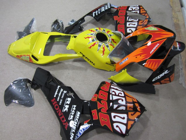 Cheapest 2003-2004 Yellow Black Repsol 46 Honda CBR600RR Bike Fairings UK Cheapest 2003-2004 Yellow Black Repsol 46 Honda CBR600RR Bike Fairings UK