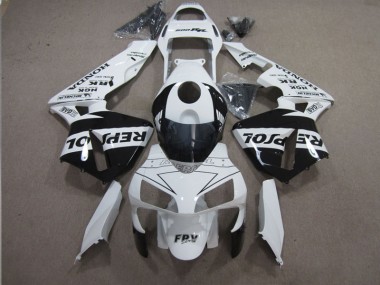 Cheapest 2003-2004 White Black Repsol Honda CBR600RR Motorbike Fairing UK