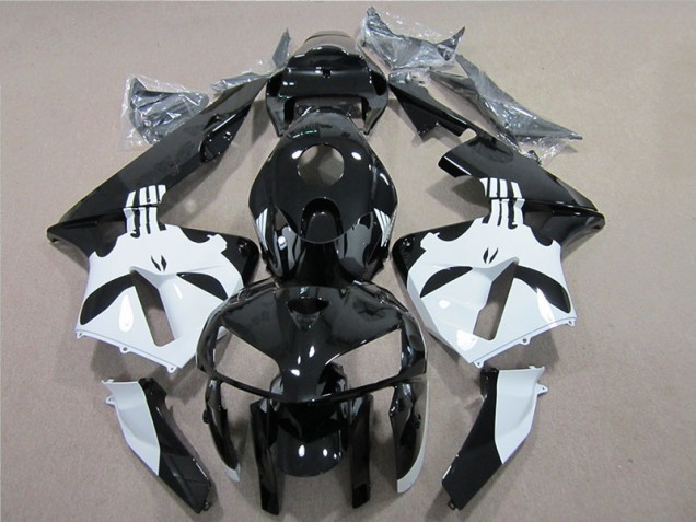 Cheapest 2005-2006 Black White Honda CBR600RR Motorcylce Fairings UK