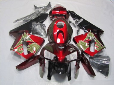 Cheapest 2005-2006 Black Red Honda CBR600RR Motorbike Fairings UK