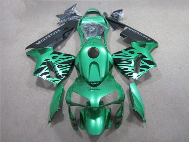 Cheapest 2005-2006 Green Black Honda CBR600RR Motorcycle Fairings Kit UK