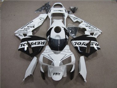 Cheapest 2005-2006 White Black Repsol Honda CBR600RR Motorcylce Fairings UK